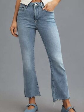 Frame Denim Le Crop Mini Boot Jeans - Light Wash Blue